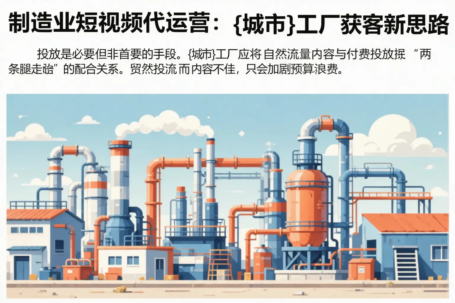 制造业短视频代运营：石城工厂获客新思路